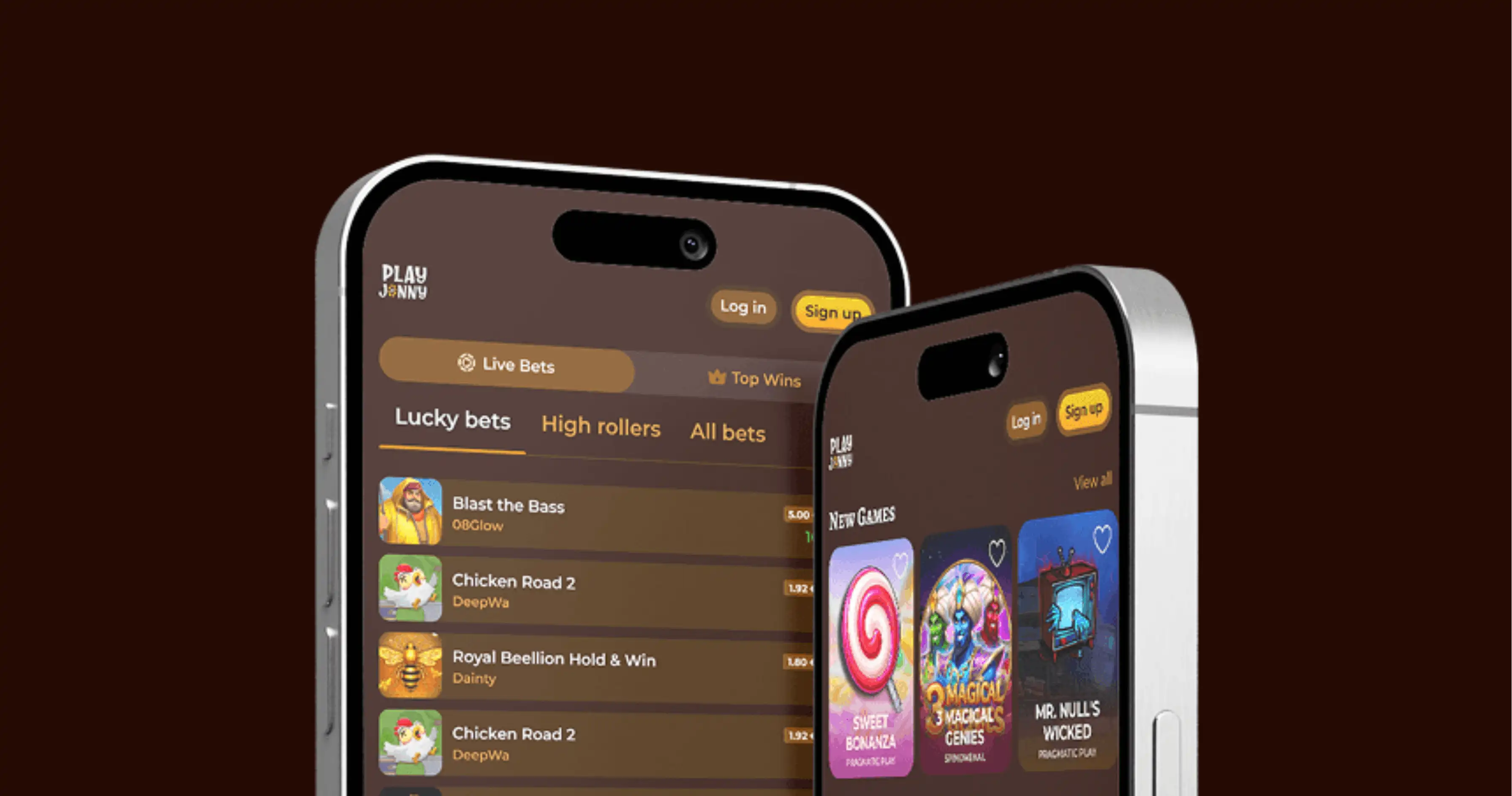 PlayJonny Casino App Screenshot